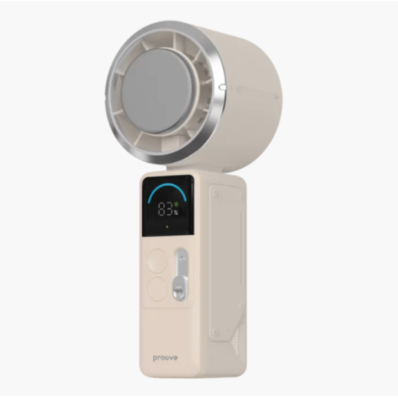 Proove Fresher Portatīvais Rokas Ventilators 4000mAh 6W ar Type-C Uzlādi – Bēšs